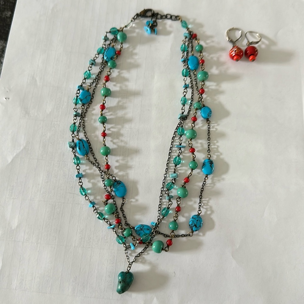 Turquoise Necklace Set